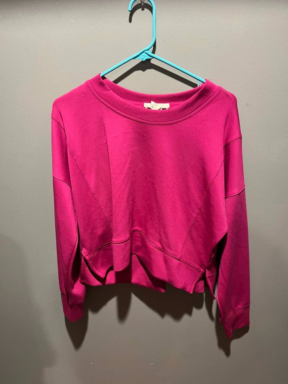 Happily Grey Cropped Sweatshirt Medium